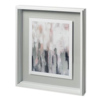 Blushing I by Karen Lorena Parker a Hand Embelished Textured Framed Art Print Matted under Glass