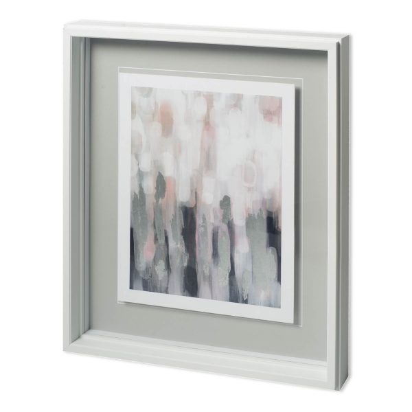 Blushing I by Karen Lorena Parker a Hand Embelished Textured Framed Art Print Matted under Glass