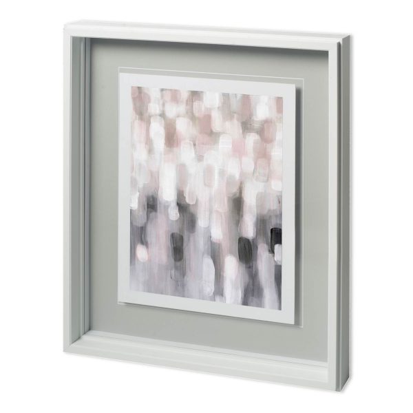 Blushing III by Karen Lorena Parker a Hand Embelished Textured Framed Art Print Matted under Glass