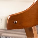 Bocello Walnut Bamboo Cream Faux Leather Mid-Century Accent Chair 18 Bocello Walnut Bamboo Cream Faux Leather Mid-Century Accent Chair