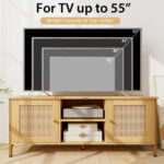 Boho TV Stand with Faux Rattan Doors for 55-Inch TVs 14 Boho TV Stand with Faux Rattan Doors for 55-Inch TVs