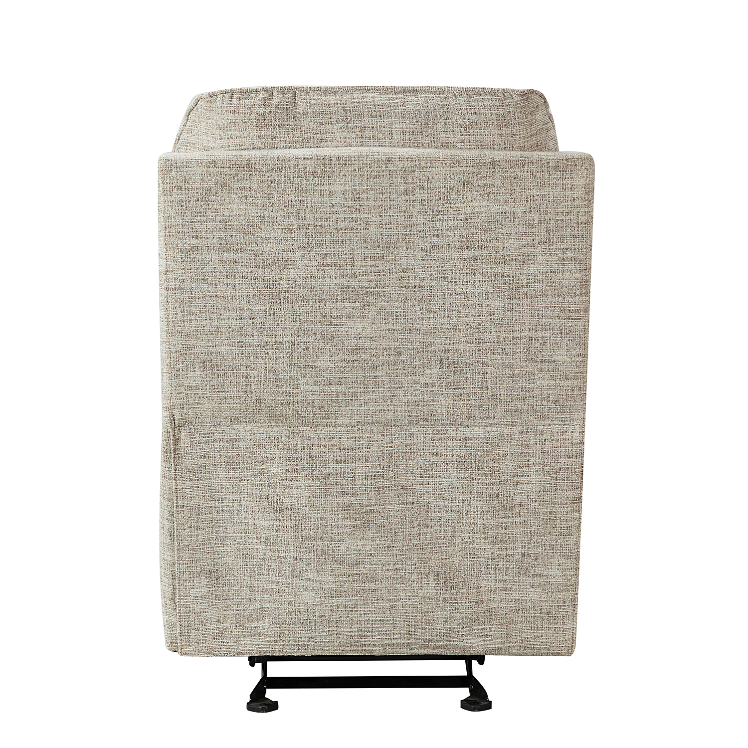 Boln Beige Chenille Manual Rocking Recliner with Footrest 5 Boln Beige Chenille Manual Rocking Recliner with Footrest - Image 5