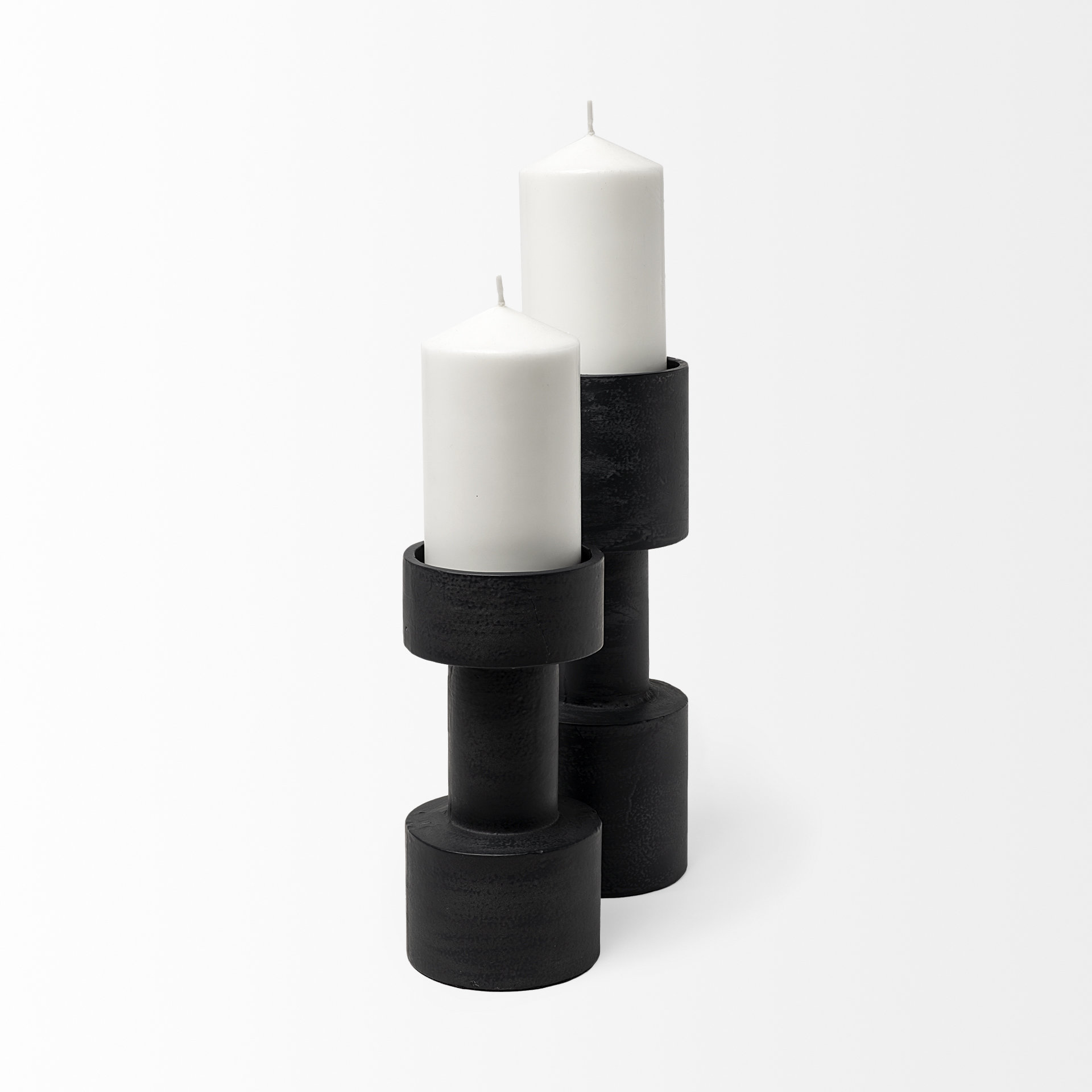 Bolton I 3.9L x 3.9W x 10.6H Black Metal Table Candle Holders 5 Bolton I 3.9L x 3.9W x 10.6H Black Metal Table Candle Holders - Image 5