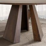 Brown Wood Round Dining Table with Pedestal Base 10 Brown Wood Round Dining Table with Pedestal Base