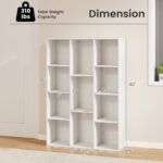 11-Cube Multifunctional Storage Shelf with Anti-Tipping Kits (White)