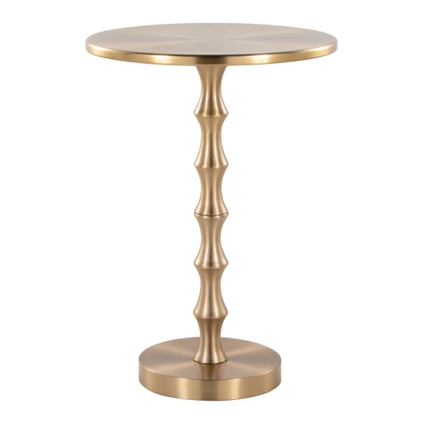 Bora 2675 Gold Metal Contemporary Accent Table by Grandview Gallery 2