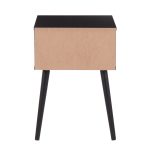 Bora Bora Black Wood Contemporary Side Table with Rattan Drawer 19 Bora Bora Black Wood Contemporary Side Table with Rattan Drawer