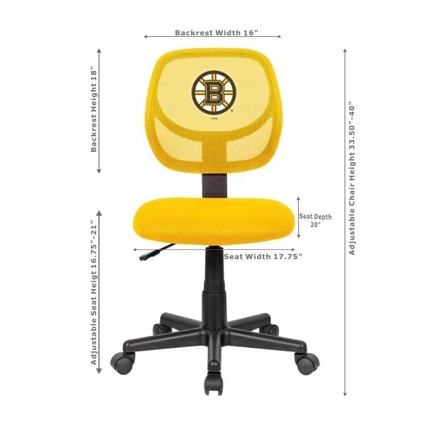 Boston Bruins Armless Task Chair 1
