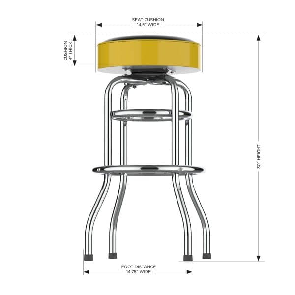 Boston Bruins Chrome Bar Stool 2