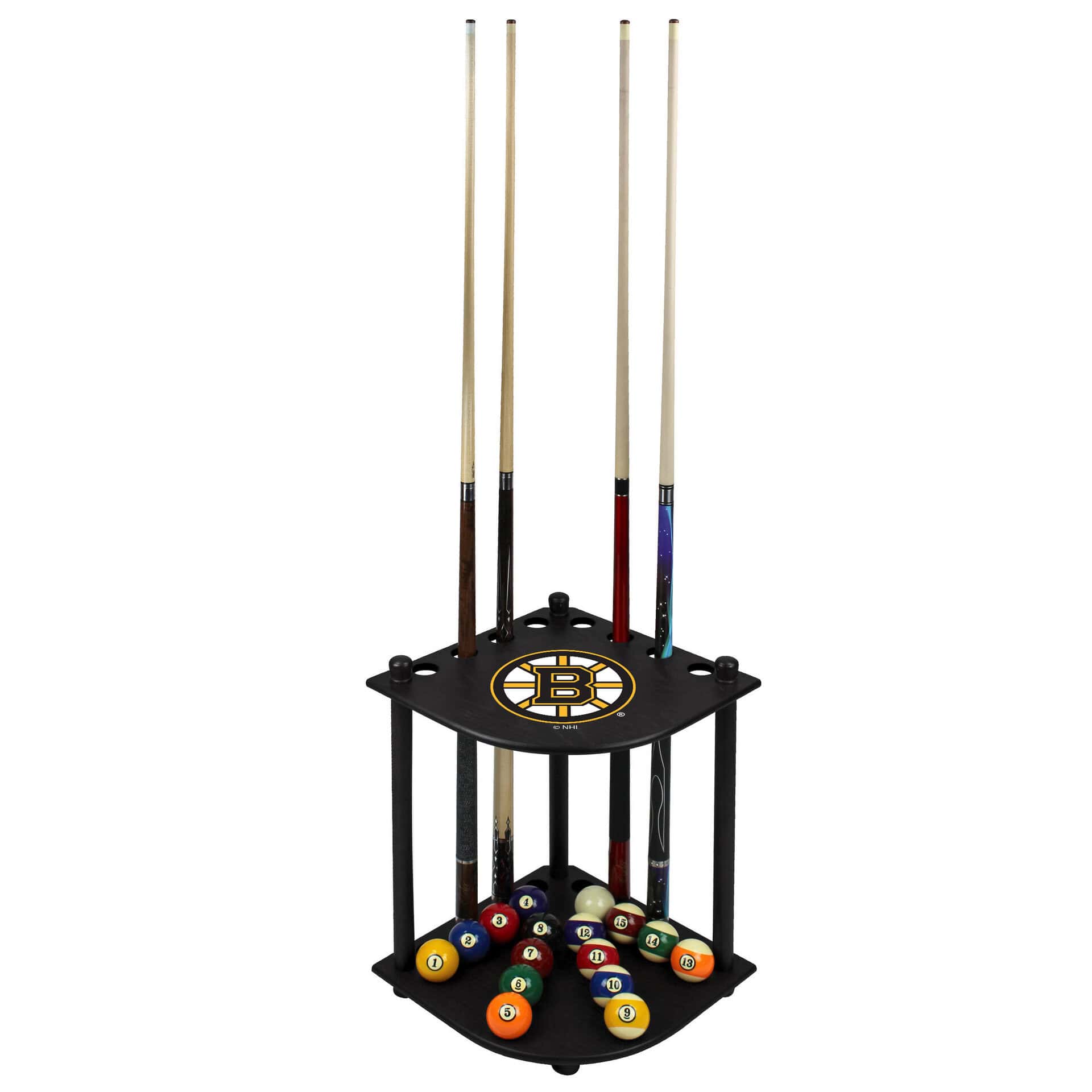 Boston Bruins Corner Cue Rack 4 Boston Bruins Corner Cue Rack - Image 4