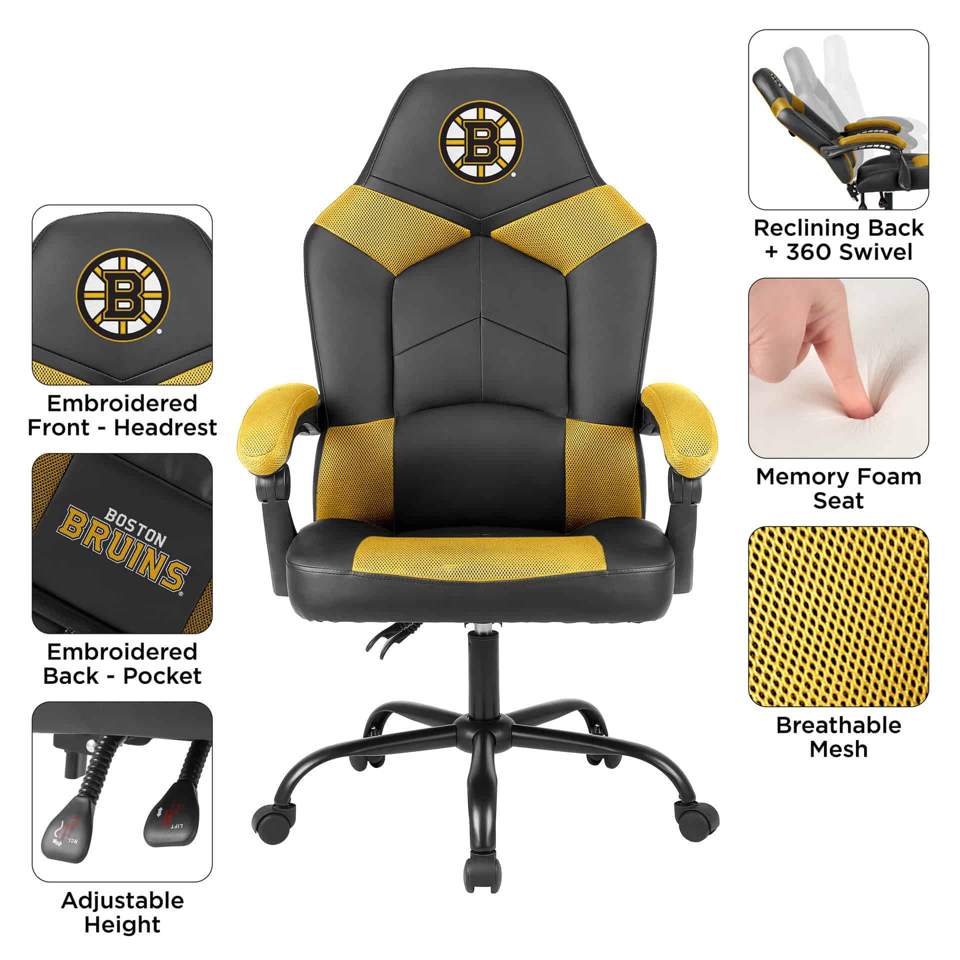Boston Bruins Oversized Office Chair 1 Boston Bruins Oversized Office Chair