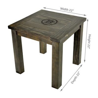 Boston Bruins Reclaimed Side Table
