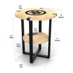 Boston Bruins Side Table with Charger 11 Boston Bruins Side Table with Charger