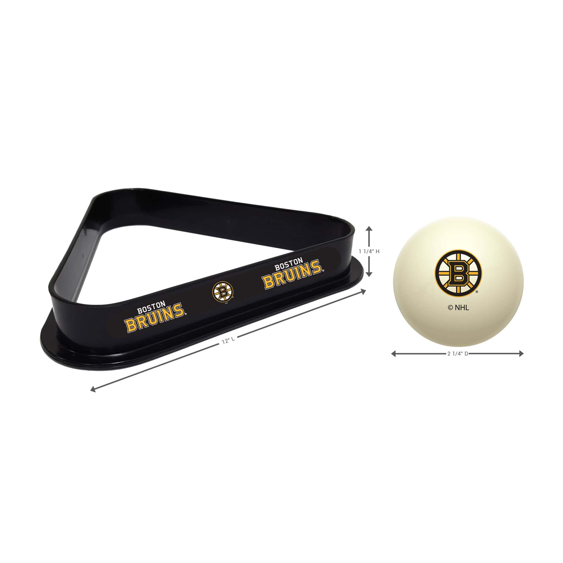 Boston BruinsCue Ball & Ball Rack 2 Boston BruinsCue Ball & Ball Rack - Image 2