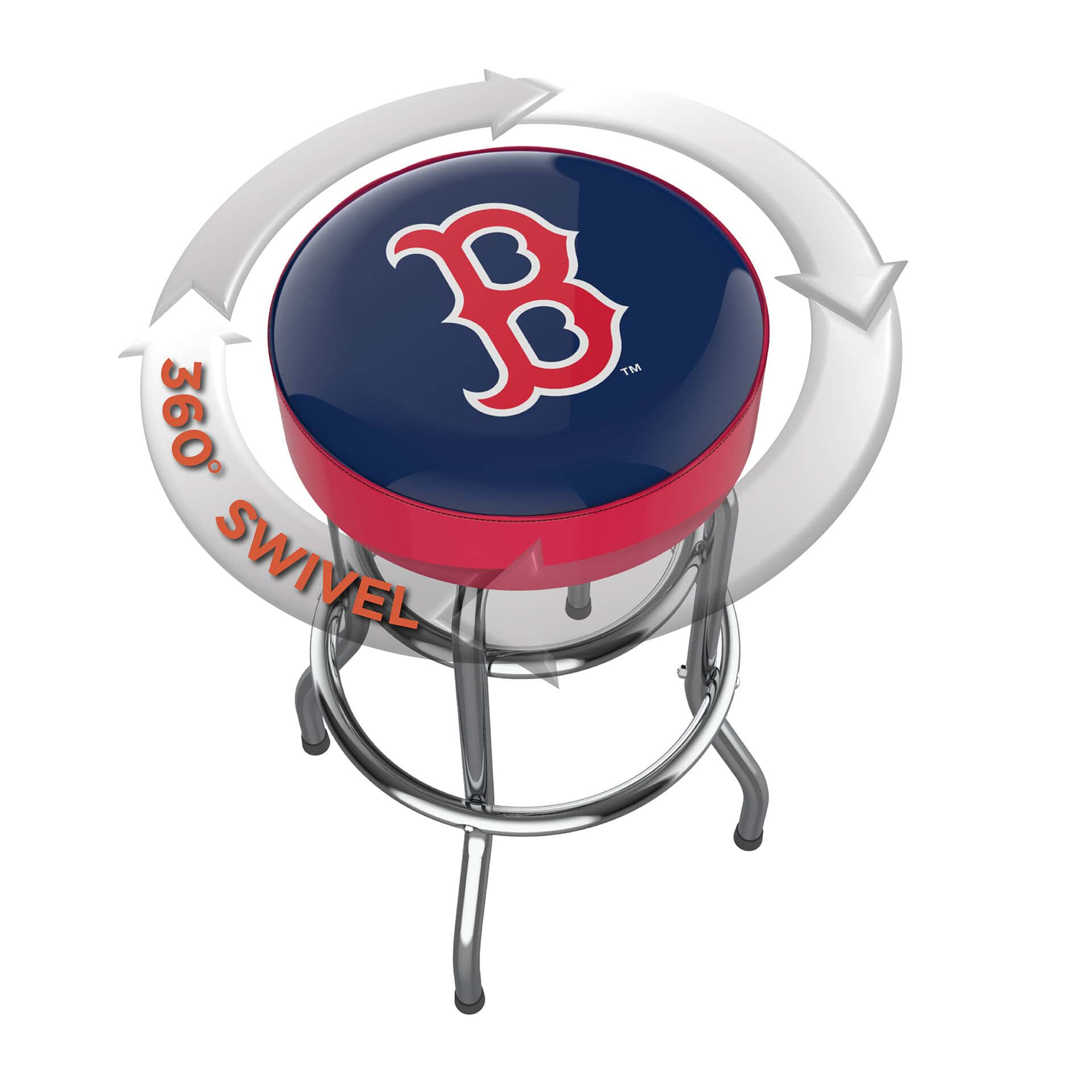 Boston Chrome Bar Stool American Made Team 4 Boston Chrome Bar Stool American Made Team - Image 4