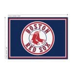 Boston Red Sox 3x4 Spirit Area Rug MLB Licensed 6 Boston Red Sox 3x4 Spirit Area Rug MLB Licensed