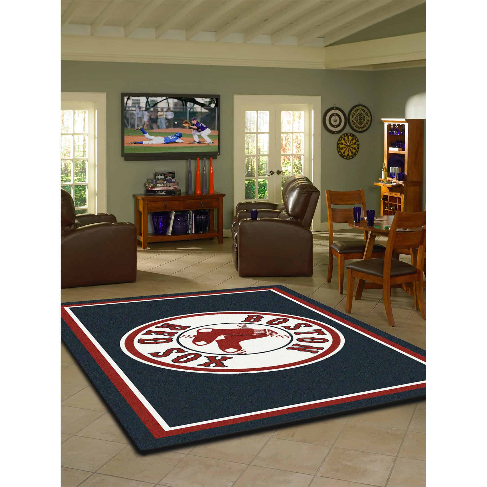 Boston Red Sox 8x11 Spirit Rug Officially Licensed MLB 3 Boston Red Sox 8x11 Spirit Rug Officially Licensed MLB - Image 3