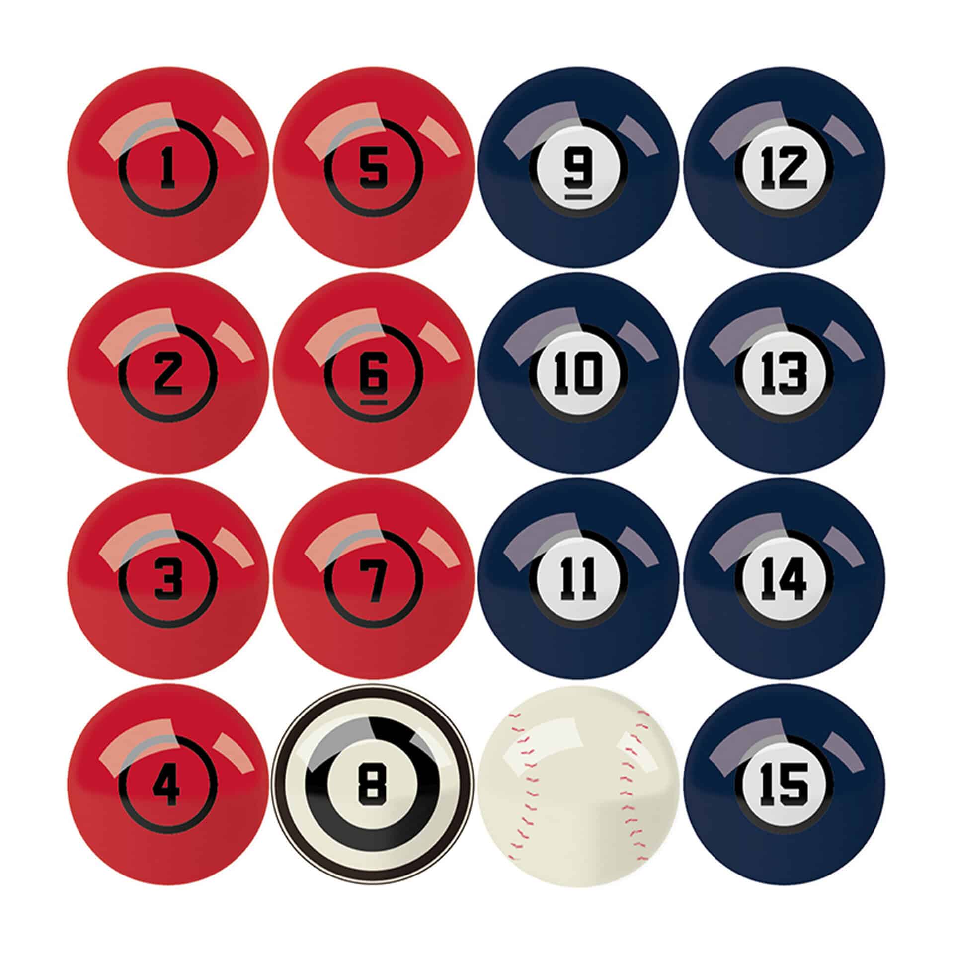 Boston Red Sox Billiard Balls Regulation Size And Weight 5 Boston Red Sox Billiard Balls Regulation Size And Weight - Image 5