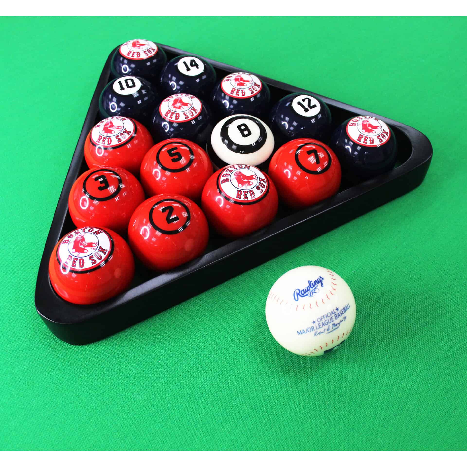 Boston Red Sox Billiard Balls Regulation Size And Weight 6 Boston Red Sox Billiard Balls Regulation Size And Weight - Image 6
