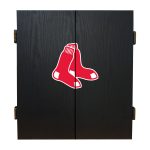 Boston Red Sox Dartboard Cabinet Set with Bristle Board 13 Boston Red Sox Dartboard Cabinet Set with Bristle Board