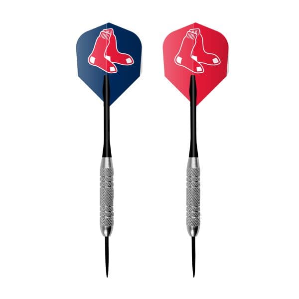 Boston Red Sox Dartboard Cabinet Set with Bristle Board 7