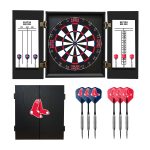 Boston Red Sox Dartboard Cabinet Set with Bristle Board 18 Boston Red Sox Dartboard Cabinet Set with Bristle Board