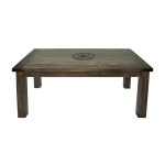 Boston Red Sox Reclaimed Pine Wood Coffee Table Team Logo MLB