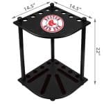Boston Red Sox Solid Wood Corner Cue Rack 8 Boston Red Sox Solid Wood Corner Cue Rack