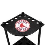 Boston Red Sox Solid Wood Corner Cue Rack 9 Boston Red Sox Solid Wood Corner Cue Rack