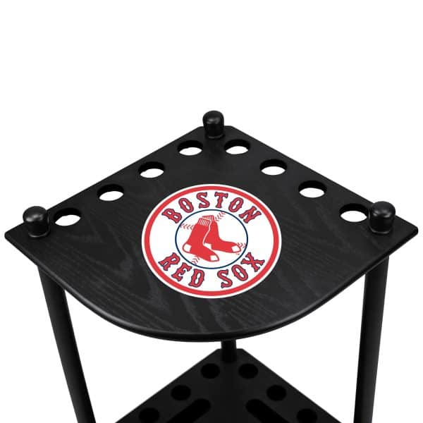 Boston Red Sox Solid Wood Corner Cue Rack 3