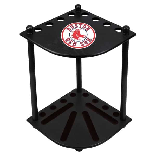 Boston Red Sox Solid Wood Corner Cue Rack 4