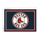 Boston Red Sox Spirit Rug 6 x 8 Officially Licensed MLB 5 Boston Red Sox Spirit Rug 6 x 8 Officially Licensed MLB