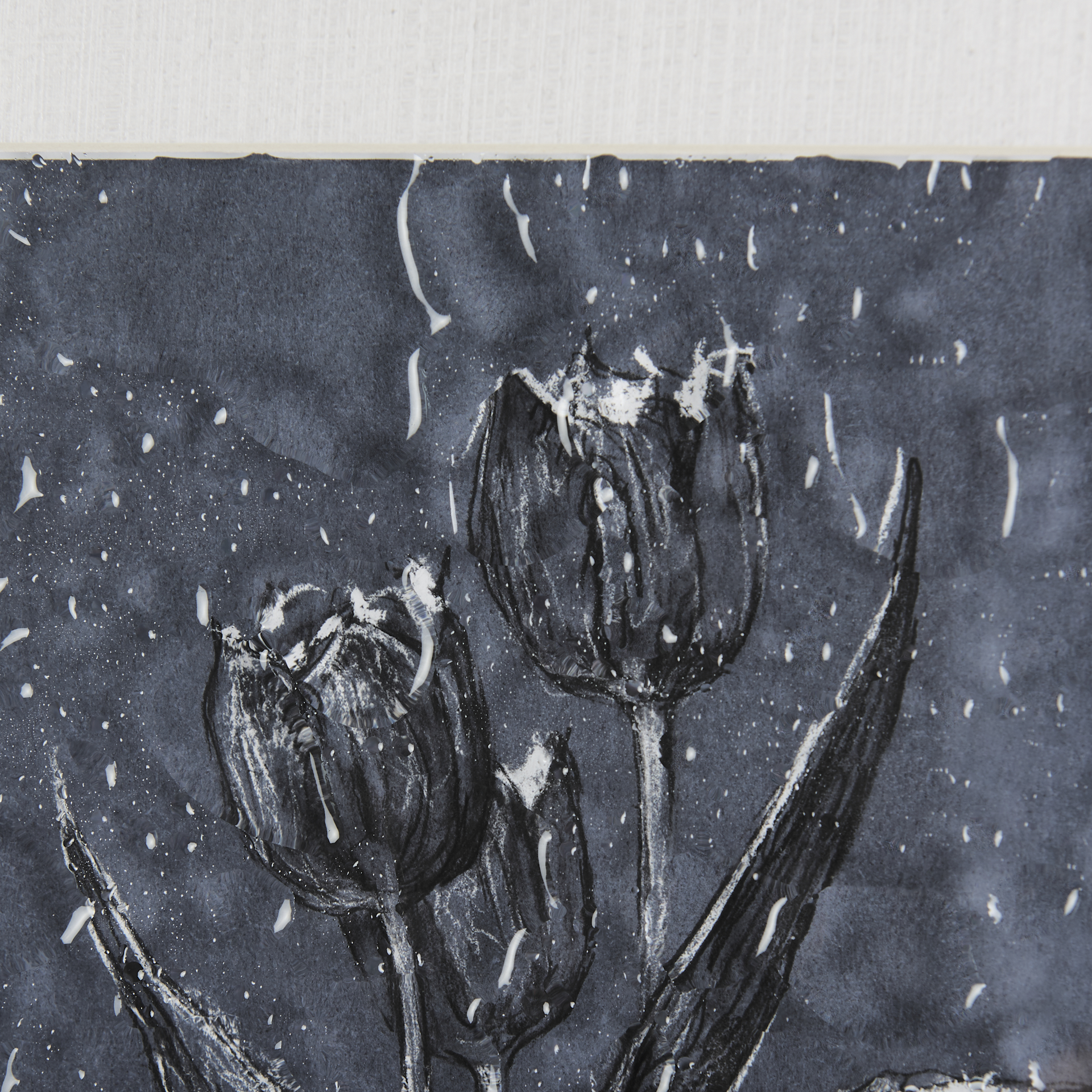 Botanical sketches I (Blue) by Mercana Studio Hand Embelished Framed Art Print Matted under Glass 6 Botanical sketches I (Blue) by Mercana Studio Hand Embelished Framed Art Print Matted under Glass - Image 6