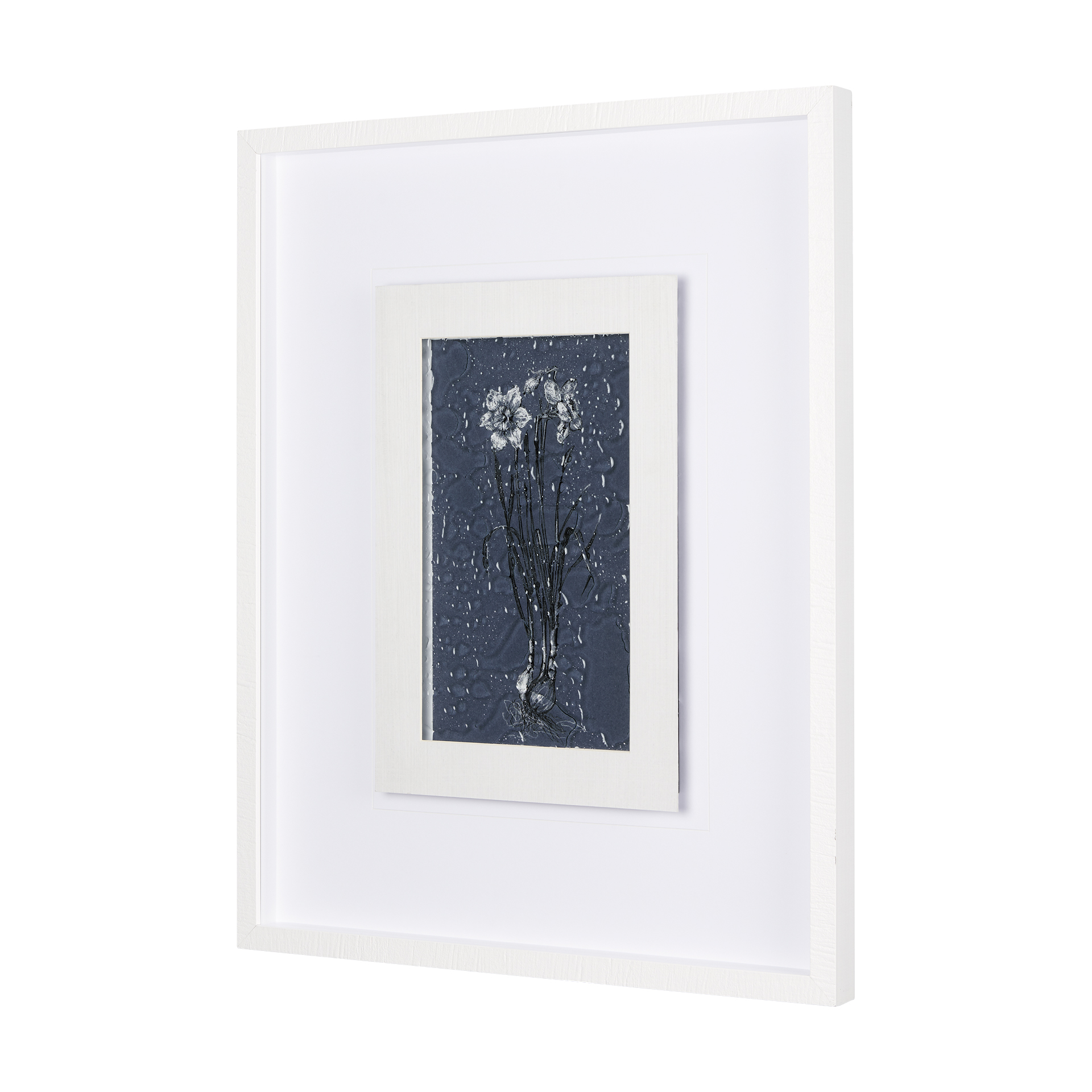 Botanical sketches II (Blue) by Mercana Studio Hand Embelished Framed Art Print Matted under Glass 2 Botanical sketches II (Blue) by Mercana Studio Hand Embelished Framed Art Print Matted under Glass - Image 2