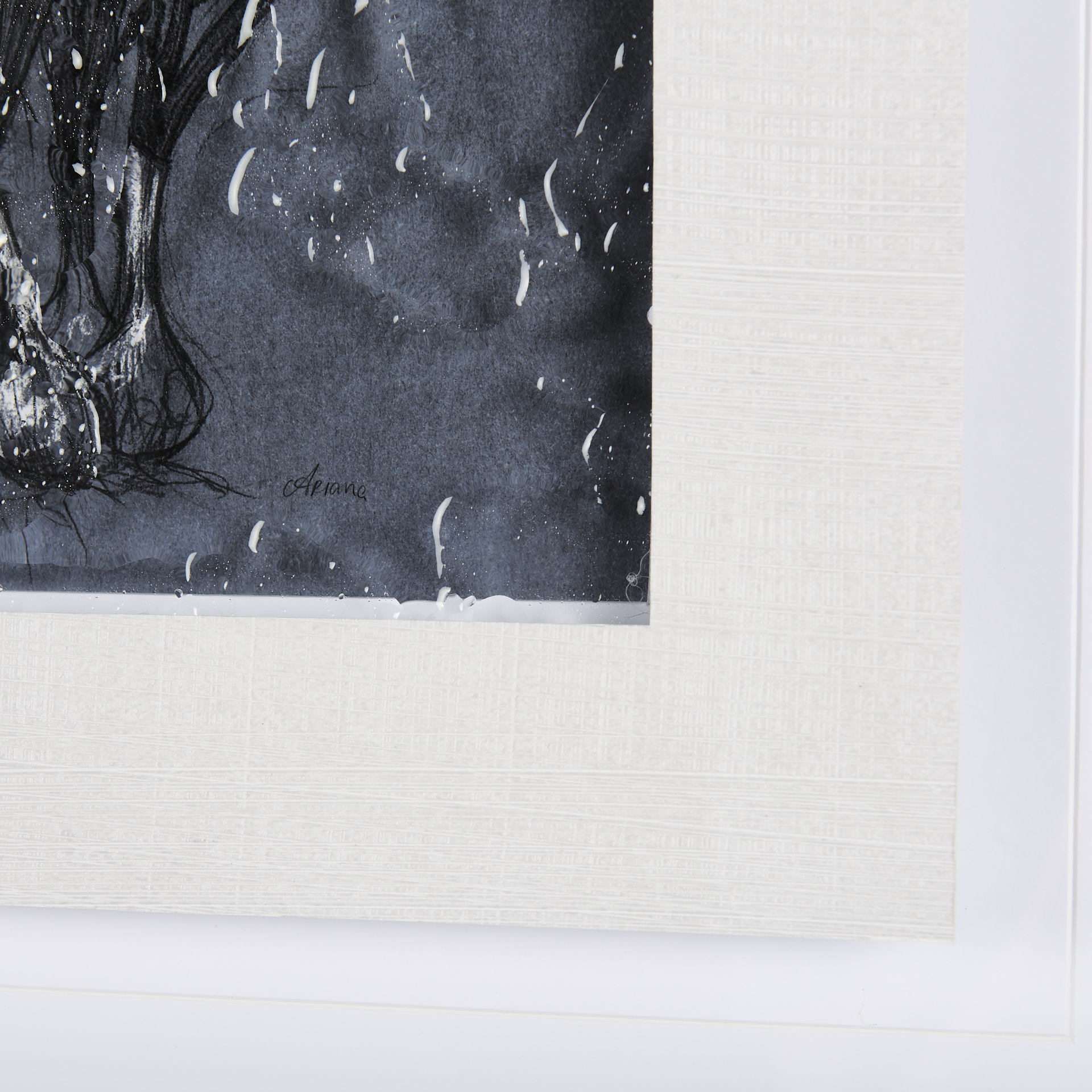 Botanical sketchesVI (Blue) by Mercana Studio Hand Embelished Framed Art Print Matted under Glass 5 Botanical sketchesVI (Blue) by Mercana Studio Hand Embelished Framed Art Print Matted under Glass - Image 5