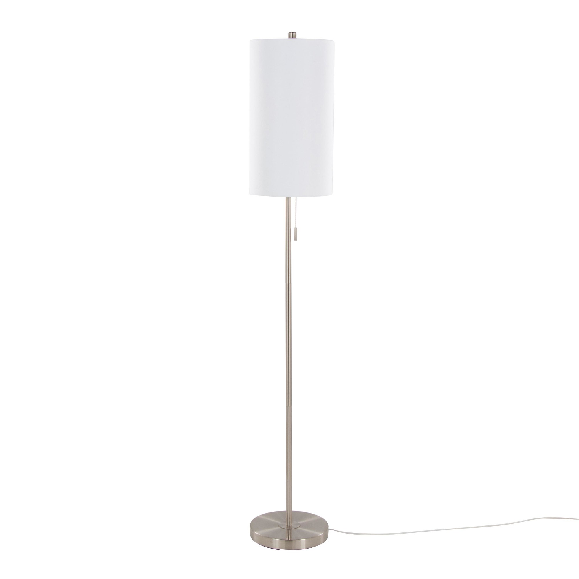 Bounty 62 Contemporary Brushed Nickel Floor Lamp 3 Bounty 62 Contemporary Brushed Nickel Floor Lamp - Image 3
