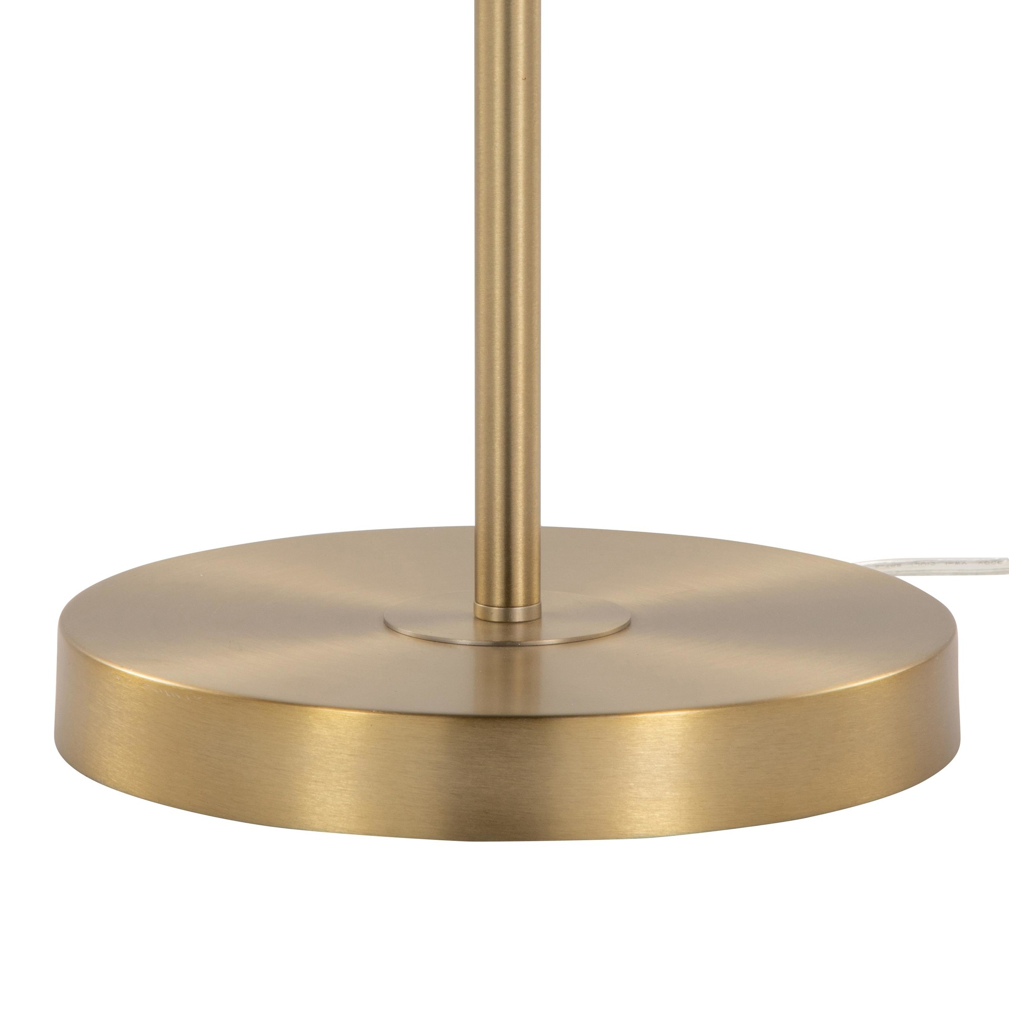 Bounty 62 Contemporary Gold Metal and Linen Floor Lamp 6 Bounty 62 Contemporary Gold Metal and Linen Floor Lamp - Image 6