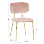 Bouton Gold Black Velvet Contemporary Accent Chairs (Set of 2) 21 Bouton Gold Black Velvet Contemporary Accent Chairs (Set of 2)