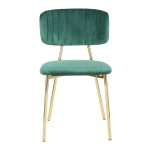 Bouton Gold Green Velvet Contemporary Accent Chairs (Set of 2) 19 Bouton Gold Green Velvet Contemporary Accent Chairs (Set of 2)