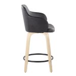 Boyne 24 Contemporary Black Faux Leather Counter Stools (Set of 2) 10 Boyne 24 Contemporary Black Faux Leather Counter Stools (Set of 2)