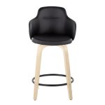Boyne 24 Contemporary Black Faux Leather Counter Stools (Set of 2) 13 Boyne 24 Contemporary Black Faux Leather Counter Stools (Set of 2)