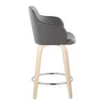 Boyne 24 Contemporary Grey Faux Leather Swivel Stools (Set of 2) 17 Boyne 24 Contemporary Grey Faux Leather Swivel Stools (Set of 2)