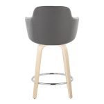 Boyne 24 Contemporary Grey Faux Leather Swivel Stools (Set of 2) 20 Boyne 24 Contemporary Grey Faux Leather Swivel Stools (Set of 2)