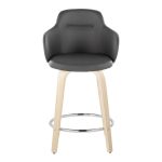 Boyne 24 Contemporary Grey Faux Leather Swivel Stools (Set of 2) 21 Boyne 24 Contemporary Grey Faux Leather Swivel Stools (Set of 2)