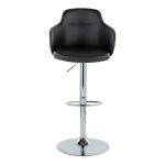 Boyne Black Faux Leather Contemporary Swivel Barstools (Set of 2) 27 Boyne Black Faux Leather Contemporary Swivel Barstools (Set of 2)