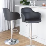 Boyne Black Faux Leather Contemporary Swivel Barstools (Set of 2) 20 Boyne Black Faux Leather Contemporary Swivel Barstools (Set of 2)
