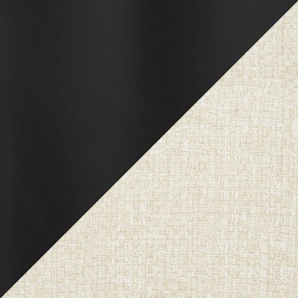 Boyne Black Metal Cream Fabric Contemporary Accent Chairs Set of 2 12