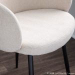 Boyne Black Metal Cream Fabric Contemporary Accent Chairs (Set of 2) 17 Boyne Black Metal Cream Fabric Contemporary Accent Chairs (Set of 2)