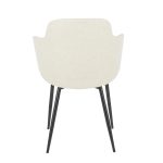 Boyne Black Metal Cream Fabric Contemporary Accent Chairs (Set of 2) 23 Boyne Black Metal Cream Fabric Contemporary Accent Chairs (Set of 2)