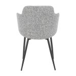 Boyne Black Metal Grey Fabric Contemporary Accent Chairs (Set of 2) 25 Boyne Black Metal Grey Fabric Contemporary Accent Chairs (Set of 2)